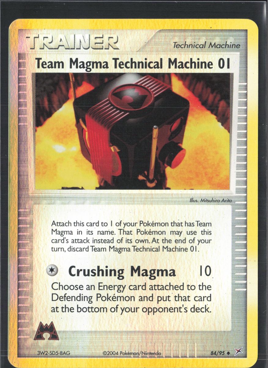 Pokémon Sammelbilder & Trading cards: POKÉMON / Team Magma Tech. Machine 01 / Reverse 🇺🇸 – Gebraucht aus Herzogenbuchsee von TCG-High-Quality
