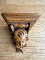 Carved Wooden Cherub / Angel Wall Shelf