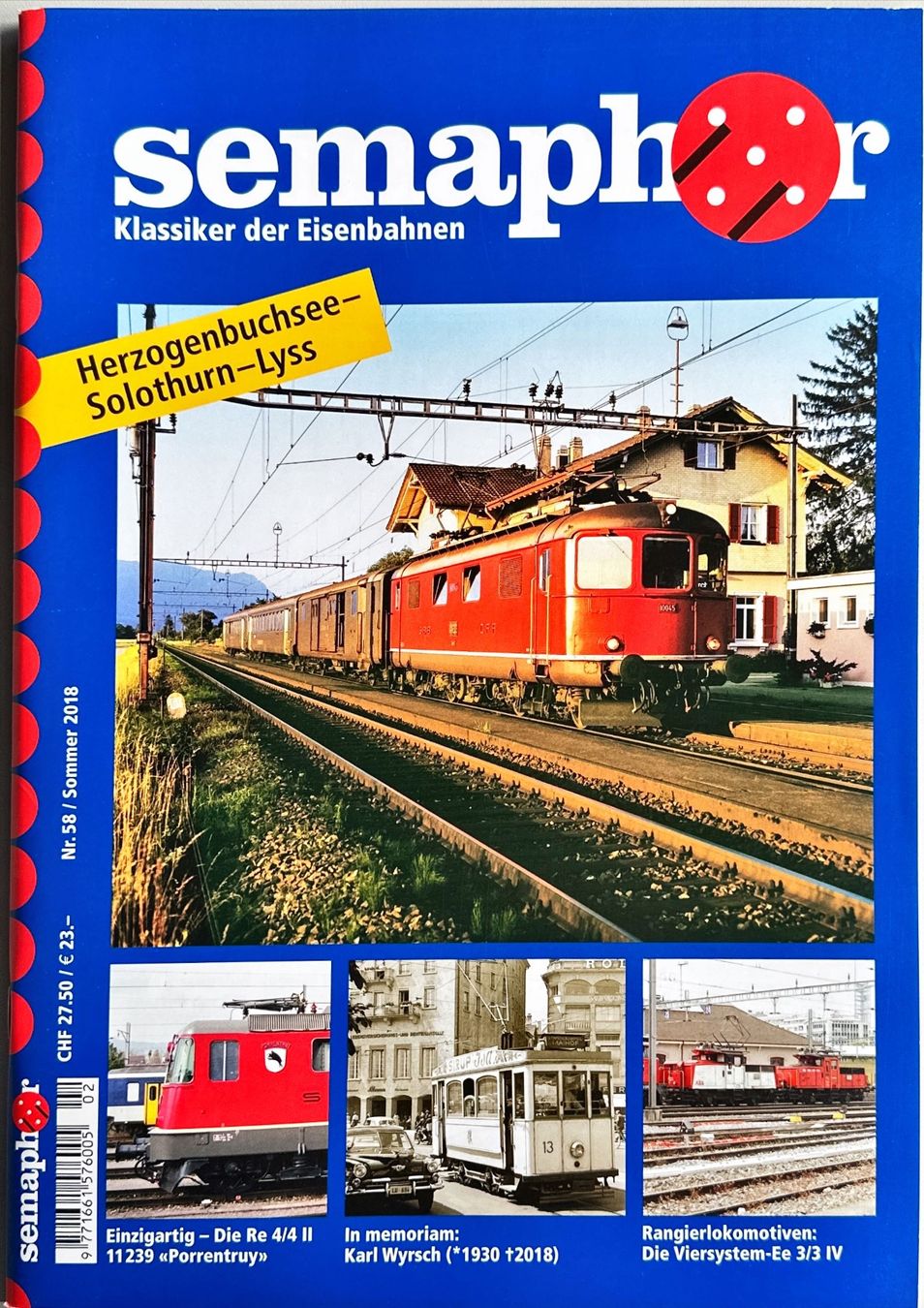 Riviste & Magazine: Semaphor Sommer 2018 Nr. 58 – Nuovo e nell'imballaggio originale da Murgenthal venduto da View
