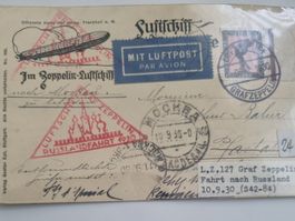 Zeppelin Russlandfahrt 1930 L.Z.127 Graf Zeppelin Postkarte