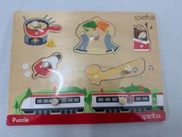 Spielba Puzzle Schweiz 7-teilig mit Griff, Neu / Nr. 254