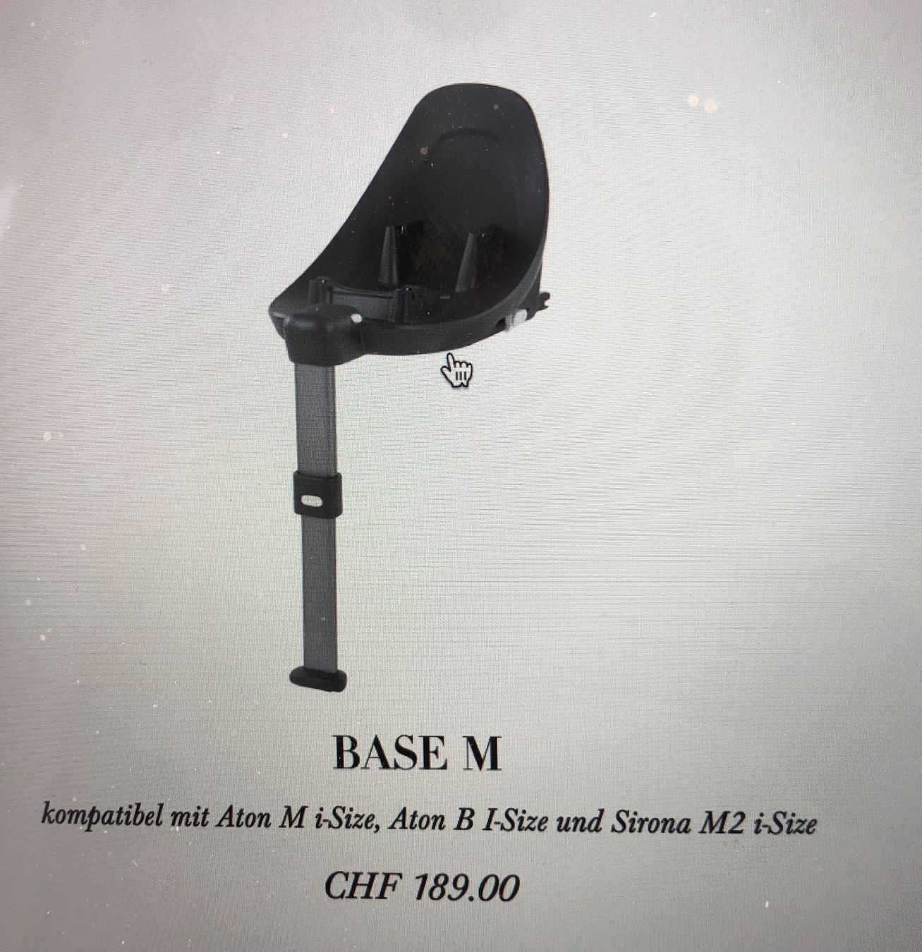 Cybex Seggiolini per auto: Cybex Kindersitz mit Base M  + Kinderwagen – Usato da Basel venduto da emanname 1