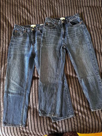 SET 2 Stück H&M Jeans - MOM JEANS Grösse 36