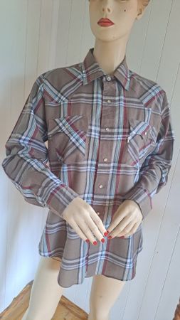 LEVI'S Trucker Hemd Westernhemd vtg M 38 40 Cowboy Bluse