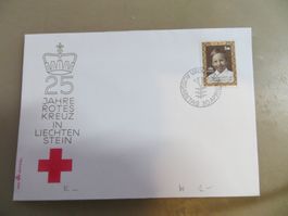Brief FDC FL 1970 (25 J. Rotes Kreuz FL)
