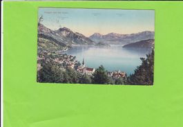 Weggis und die Alpen--1910