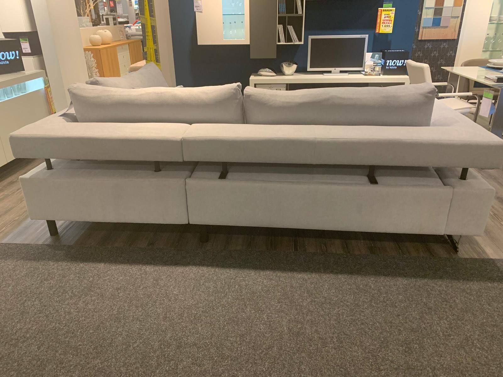 Divani: Ecksofa Heaven hellgrau L-Form, motorische Sitztiefe – Usato da Kölliken venduto da Isekream 3