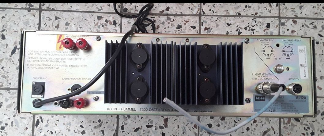 Verstärker: K & h / Klein & Hummel Telewatt A120 Endstufe – Gebraucht aus Dinhard von Zappulla 1
