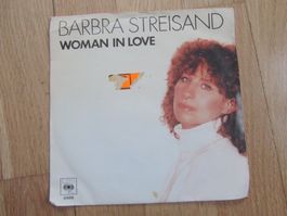 Barbra Streisand - Woman in Love - 7" Single Schallplatte