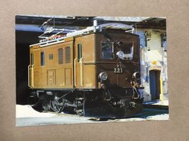 AK Bahn elektirsche Lokomotive der Rhätischen Bahn