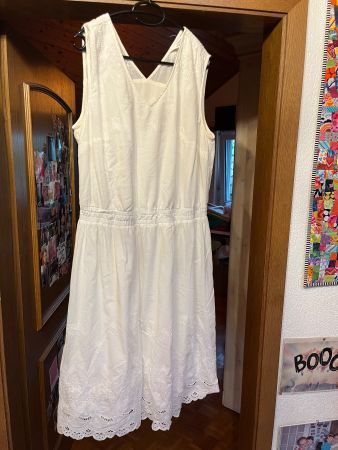 Robe blanche dentelle Studio Untold 50 coton
