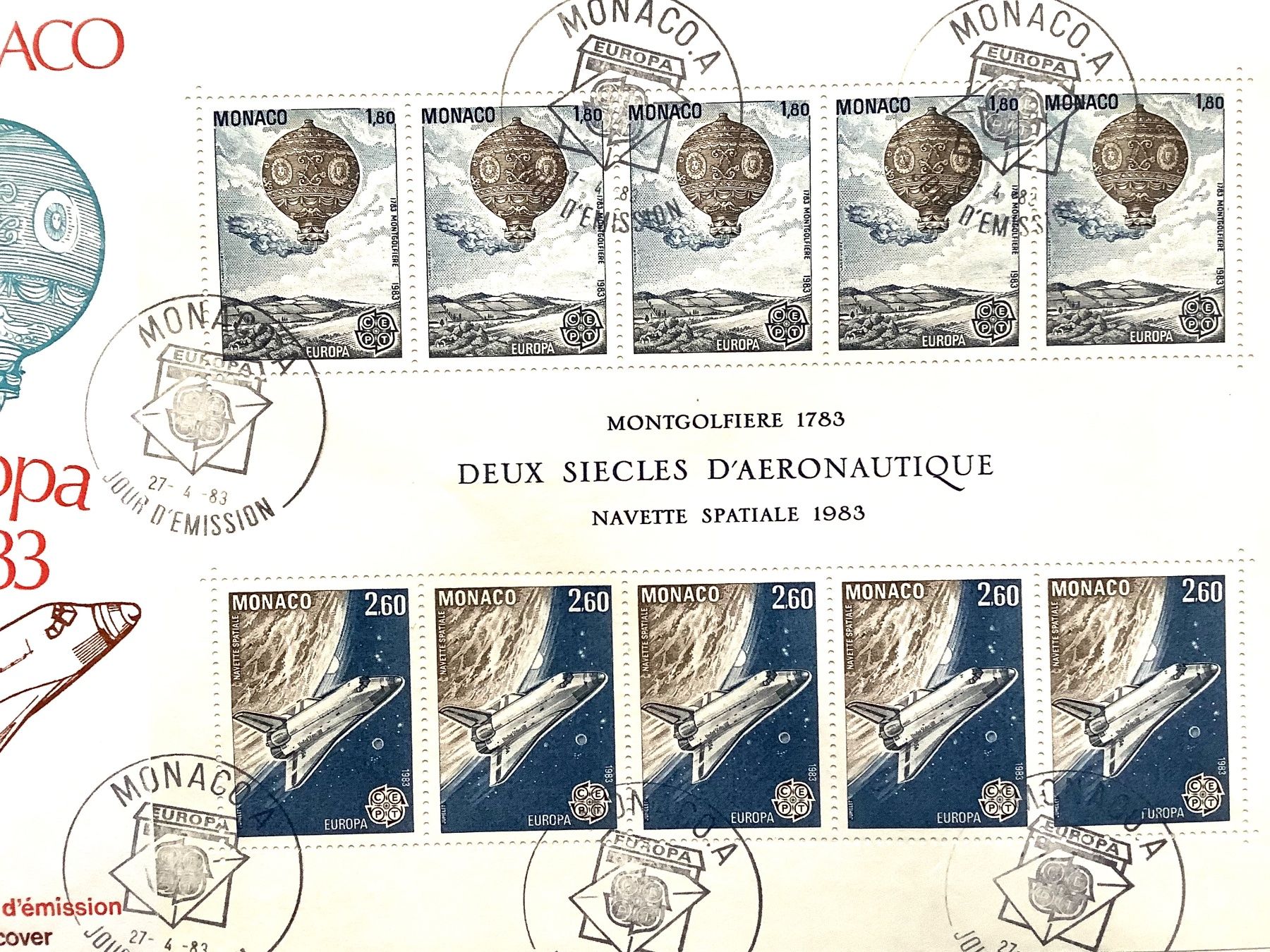 Tutti i francobolli: 1978 -1985 Monaco / 6  Grossbriefe FDC Europa mit Bogen – Nuovo (secondo la descrizione) da Liestal venduto da Skunk02 3