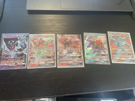 5 Pokemon GX Karten Konvolut diverse Modelle guter Zustand