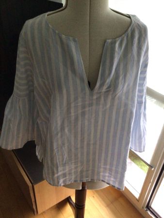 Hessnatur Bluse Gr. 44, gestreift, Sommer Look! Top