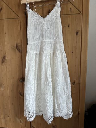 Spitzenkleid Weiss, Onesize, guter Zustand