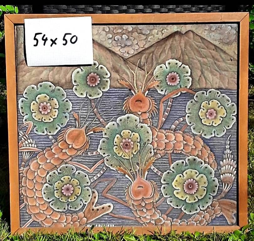 Dipinti: Kleines Bali-Bild, handgemalt – Usato da Samstagern venduto da Karibik64