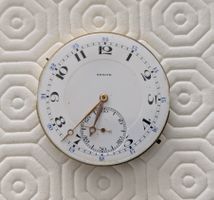 Zenith Taschenuhrwerk, Unruhe ok Ø ca. 44mm
