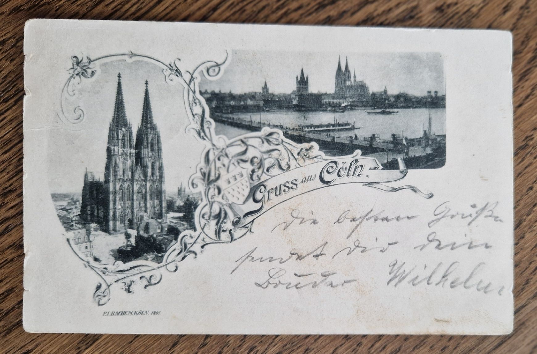 Cartoline postali: Gruss aus Cöln nach Coblenz 1898 – Usato da Ebikon venduto da Donar50