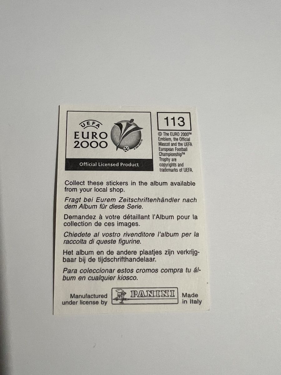 Panini Carte collezionabili: Panini EM2000 Bild – Usato da Willisau venduto da Neiro77 1