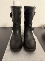 Napapijri Damen Lederstiefel schwarz Grösse 39 – robust & ze