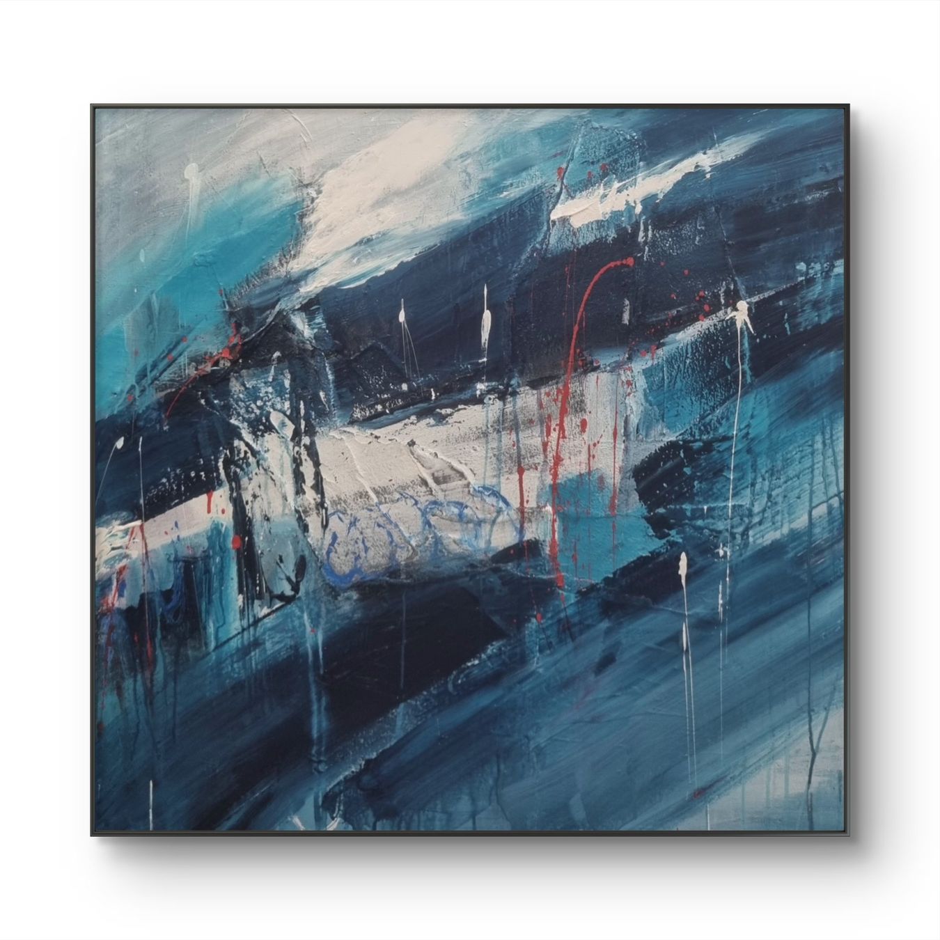Gemälde: Originales abstraktes Gemälde 70x70cm – Neu (gemäss Beschreibung) aus Urdorf von Contra8 3