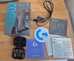 Logitech G502 Lightspeed Zubehör und Verpackung - Ohne Maus