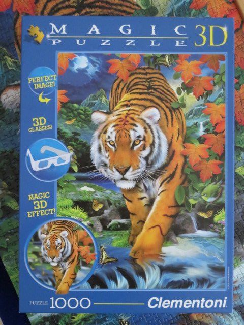 Clementoni Puzzle: Puzzle 3D 1000 Tigre – Nuovo (secondo la descrizione) da Montfaucon venduto da droopy219