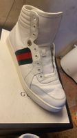 Gucci baskets montantes en cuir blanc taille 38,5 femme