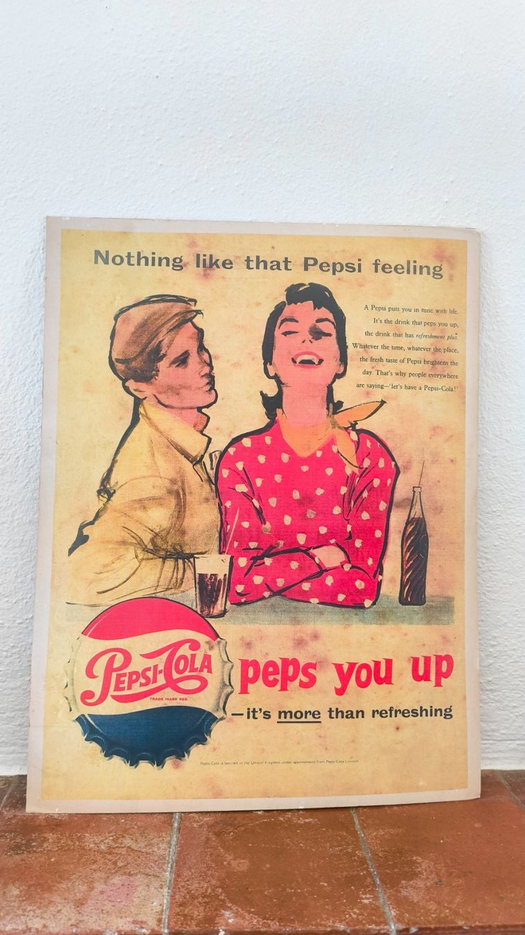 Foto & Immagini: Vintage Pepsi-Cola poster – Usato da Pedrinate venduto da Abitandmore
