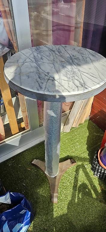 Tavoli: Stehtisch aus Marmor und Eisen 110cm x 50 cm   – Usato da Frenkendorf venduto da fel_vpj8 2