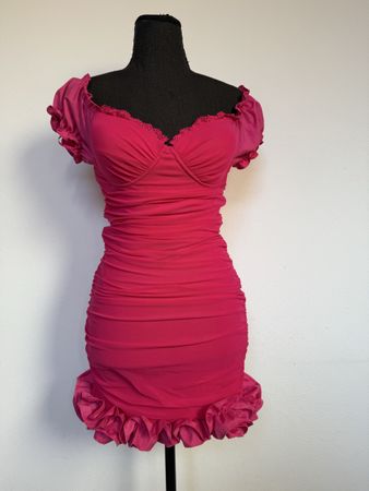 Boho Minikleid mit Rüschen