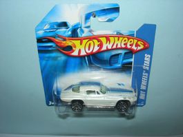 Corvette C2 Split Window 1963 weiss/blau * Hot Wheels 1:64