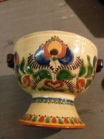 Suppenschüssel,vintage, handbemalt, Blumendekor,Top Zustand