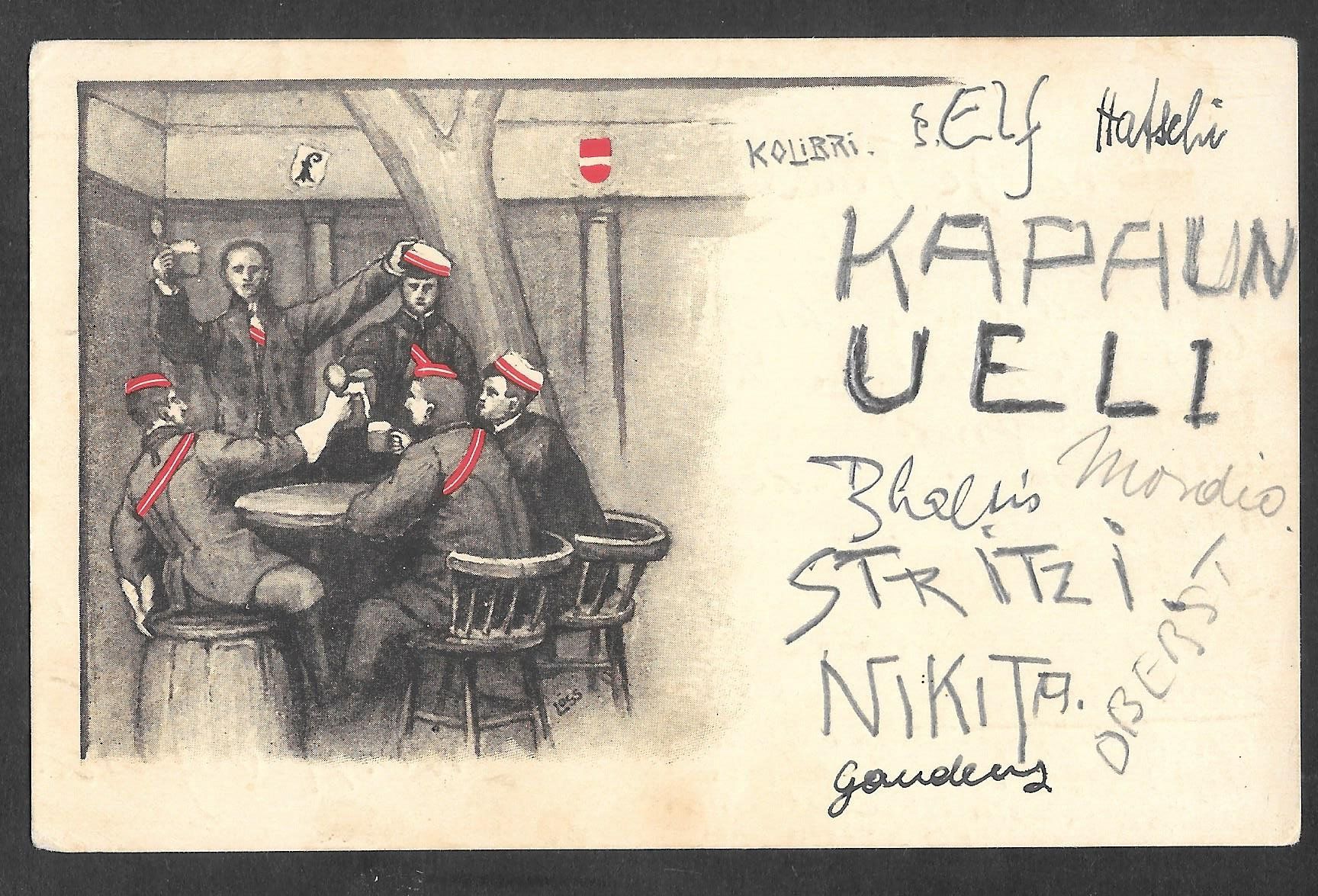 Cartoline postali: Studentenverbindung Zofingia Basel – Usato da Olten venduto da clotaldi