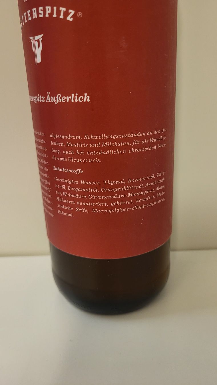 Medizinische Geräte: Retterspitz Äusserlich, 1 Liter Flasche – Neu und originalverpackt aus Bülach von  4
