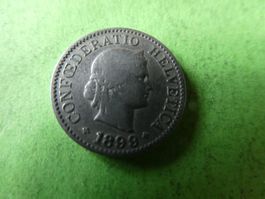 Schweiz 1899, 5 Rappen