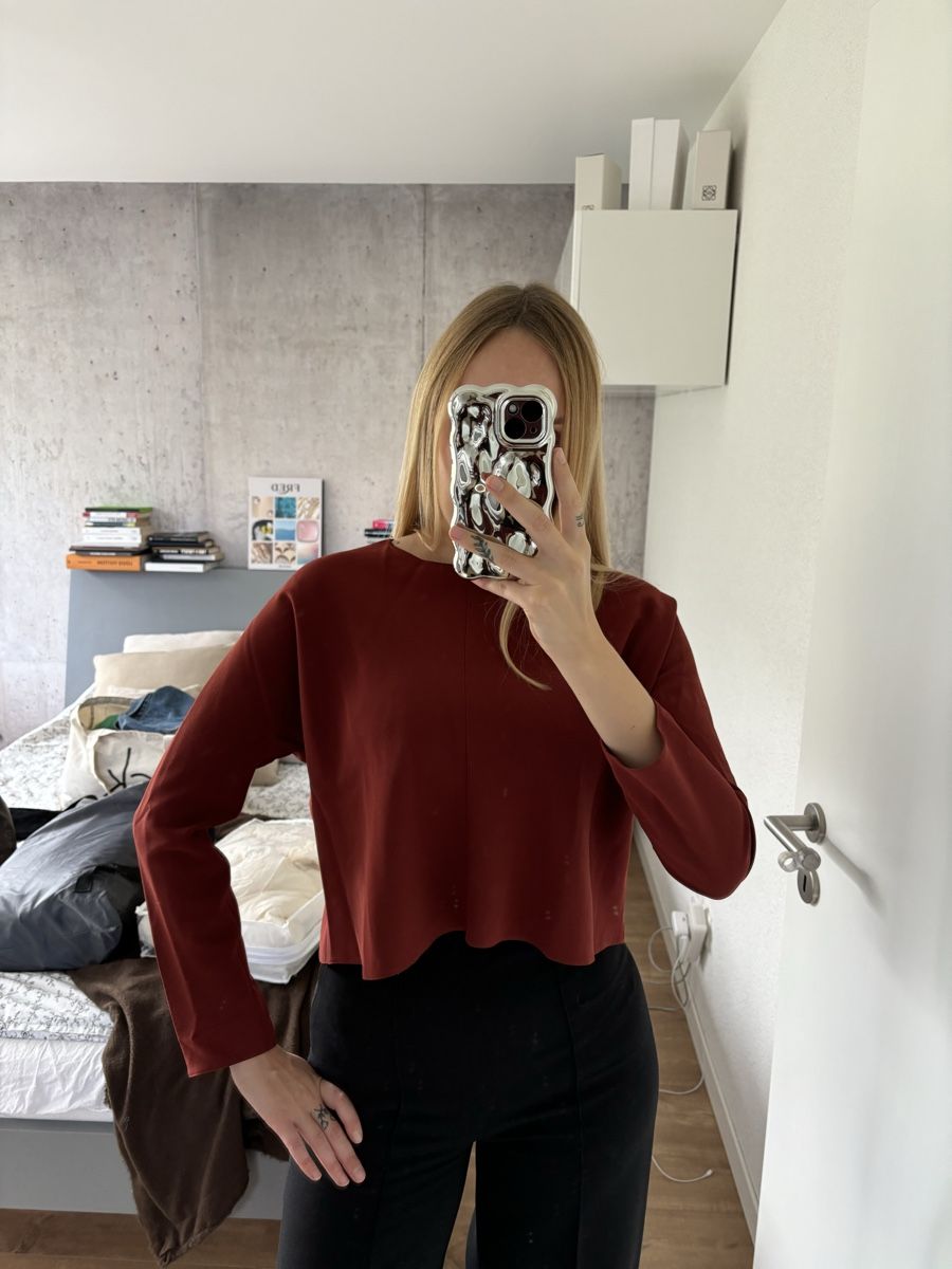 Zara Top: Pull bordeaux Zara taille S – Usato da Zürich venduto da mps_9cp7 7