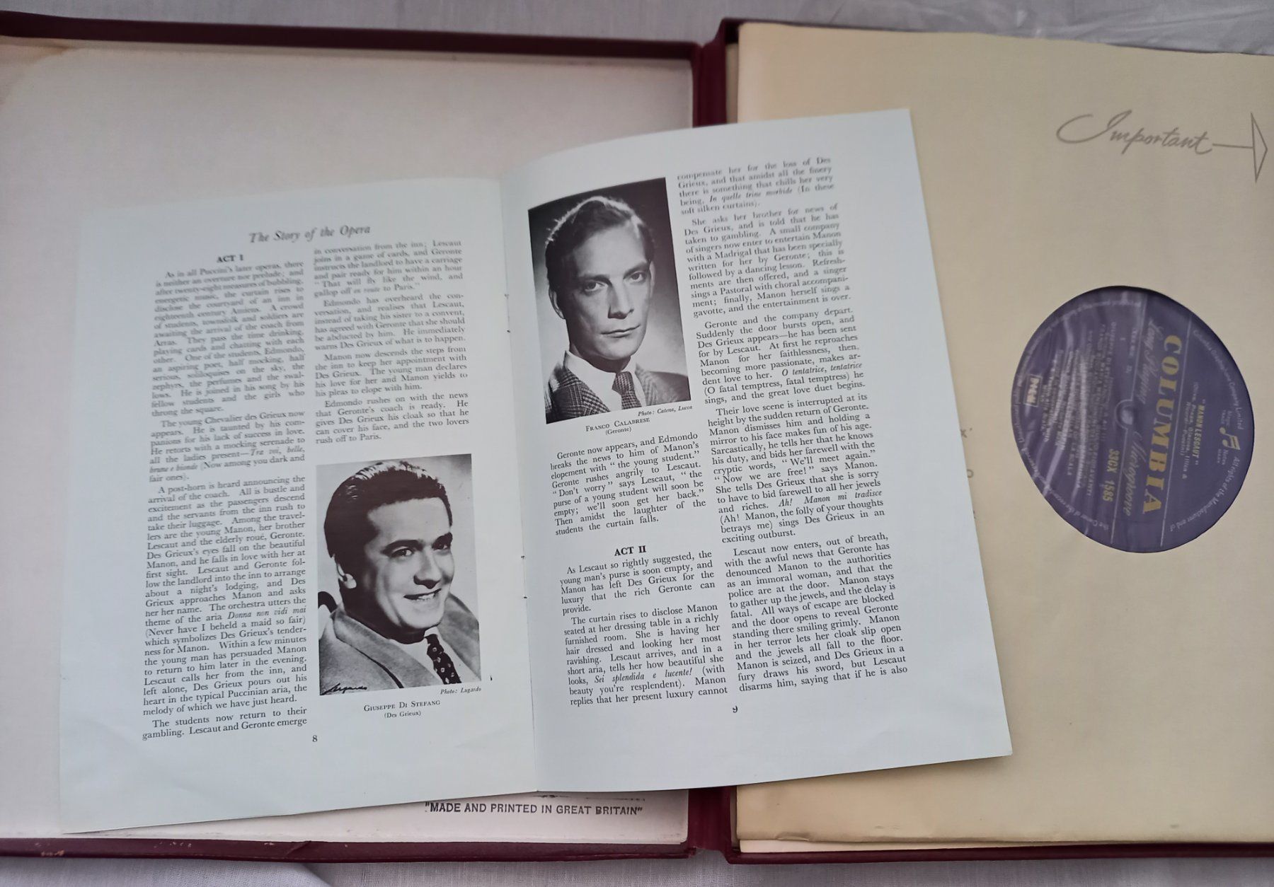 Dischi in vinile: KLASSIK-LP Sammlung "MANON LESCAUT" – Nuovo (secondo la descrizione) da Binningen venduto da mar_2jlr 9