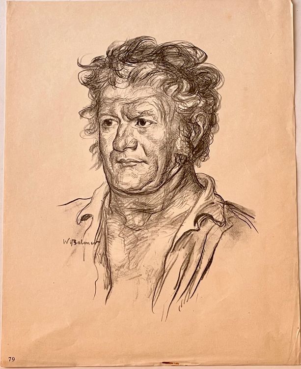 Wilhelm Balmer (18721943) Lithografie Im Stein Signiert Kaufen auf