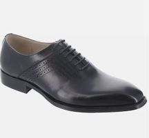 Stacy Adams Mens HALLOWAY Black Leather Oxfords Shoes 12
