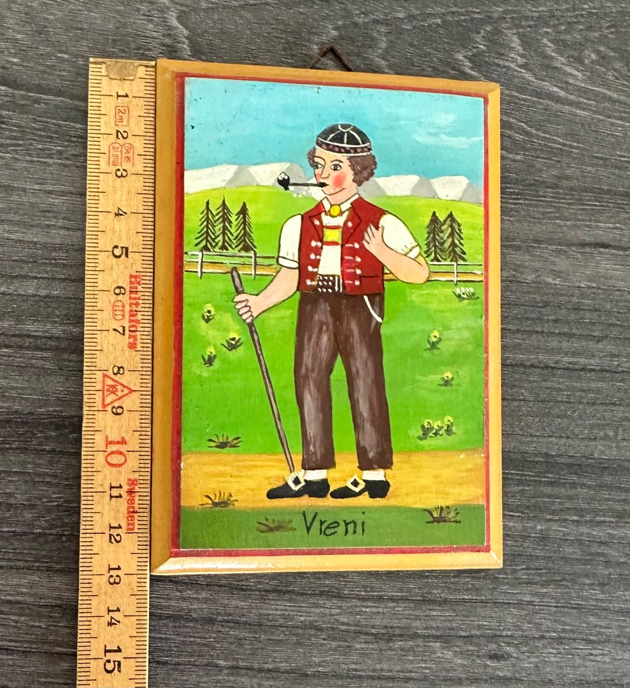 Dipinti: Original Gemälde Appenzeller sign. E. Spahr, Bauernmalerei – Usato da Zürich venduto da brazerola 6