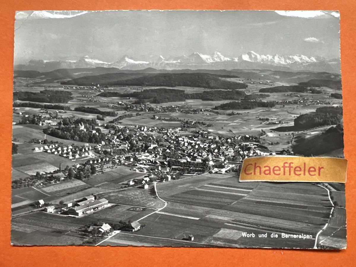 Ansichtskarten: 1960 Feldpost: Worb und die Berneralpen – Gebraucht aus Zürich von Chaeffeler