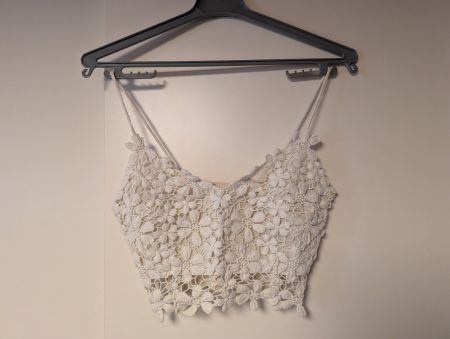 very sexy crop top spitzentop