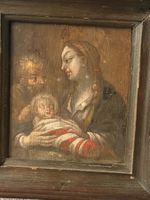 Oel-Gemälde - Maria mit Jesuskind und Johannesknabe