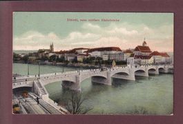 BASEL - Mittlere Rheinbrücke - 1907