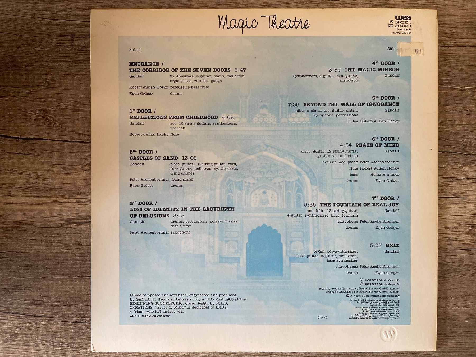 Dischi in vinile: A11/Gandalf - Magic Theatre – Usato da Frutigen venduto da Philippe_jsp 1