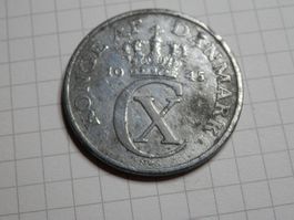 Dänemark  5 Öre, 1945 ungereinigt