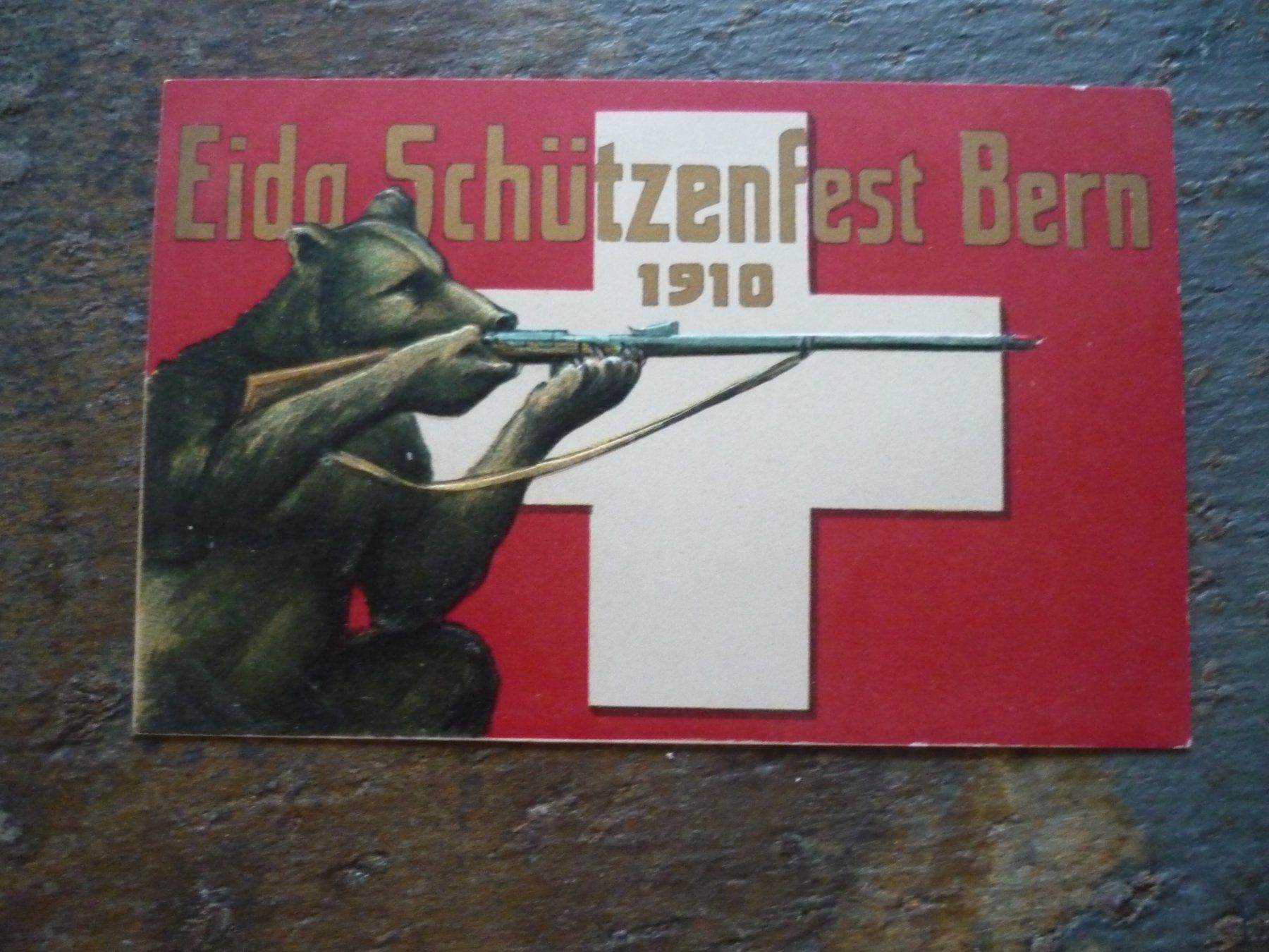 Cartoline postali: Alte Ansichtskarten, Schützenfest Bern, 1910, – Usato da Langnau i. E. venduto da Laendu7000 1