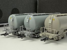 Roco 44070 SBB Cementkesselwagen Set Uacs / DC HO