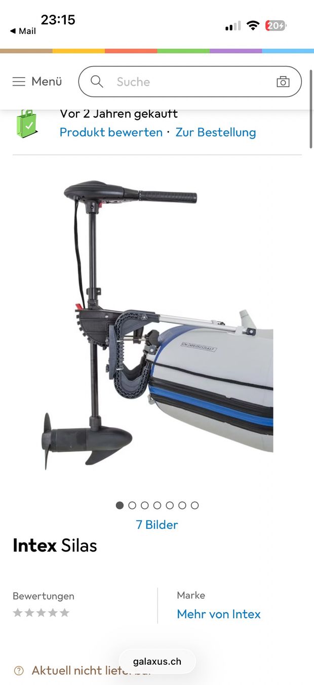 Bateaux: Intex Mariner 4 mit Motor – D'occasion à Baar par Mdor 1